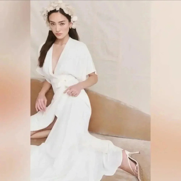 Reformation Winslow Wrap Maxi Dress NWOT B725 - Picture 2 of 6